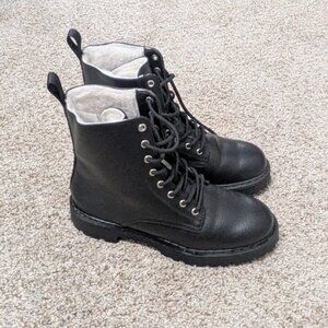 H&M lace up leather boots